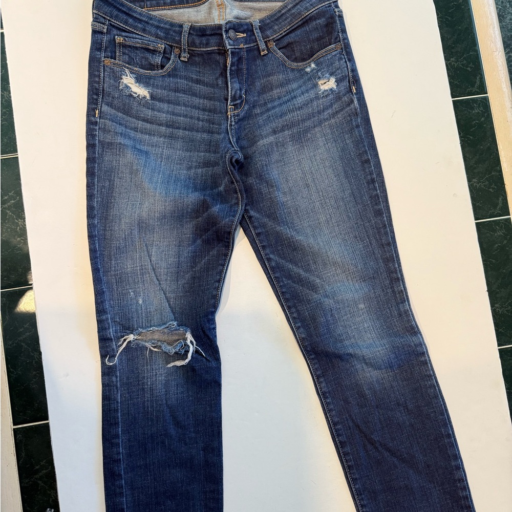 ABERCROMBIE & FITCH CLASSIC VINTAGE DISTRESSED JEANS SIZE 28/6L - Picture 10 of 12
